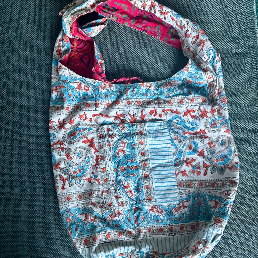 Boho Paisley Shoulder Beach Bag or fun Shopping Tote